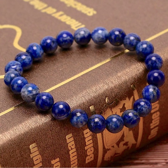 Hand Crafted Jewelry - 🆕New Lapis Lazuli 8mm Healing Gemstone Bracelet